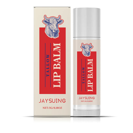 Tallow Lip Balm Ultra Nourishing Non-Greasy Softening Fade Lip Lines Remove Dark Anti-Cracking Moisturizing Lip Care