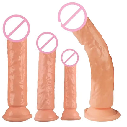 Realistic Silicone Dildo with Suction Cup G-Spot Anal Dildos Strapon Dick Butt Plug Masturbat Adult Sex Toys for Man Women