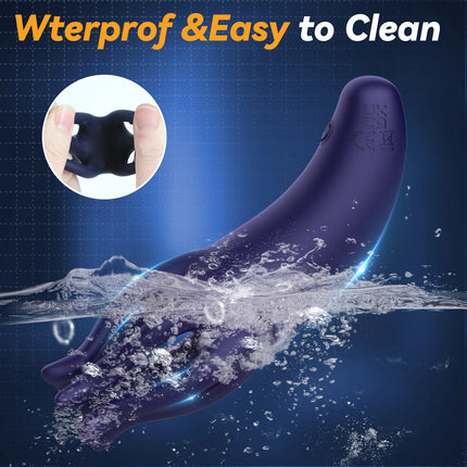 Glans Trainer for Men Powerful Vibrating Penis G Spot Masturbator Soft Fingertip Prolong Endurance Massage Vibrator Erotic Toys