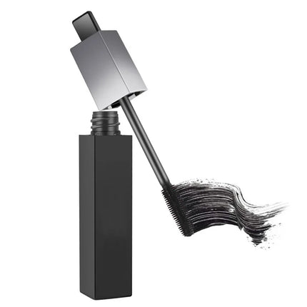 Black Box Square Tube Can Bend Thick Lengthening Waterproof Mascara Private Label Custom Sexy Eye Makeup Bulk
