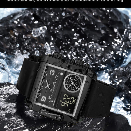 POEDAGAR Fashion Sports Digital Male Wristwatch Date Week Waterproof Luminous Casual Men Clock Electronic Men's Quartz Watches