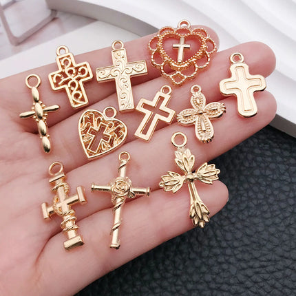 20/100 Styles Antique Silver Crosses - Perfect for Handmade Jewelry like Necklaces, Bracelets & Earrings"