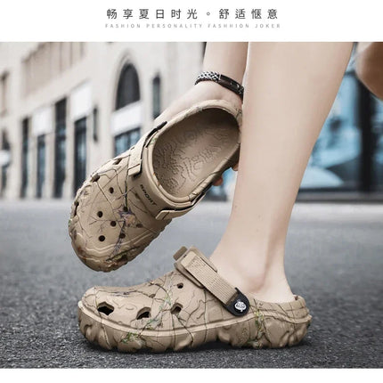 Flat Sandals Men Shoes 2024 Slippers Men Garden Platform Sandals Man Summer Sandals Male Sneakers Outdoor Flip Flops Home Clogs