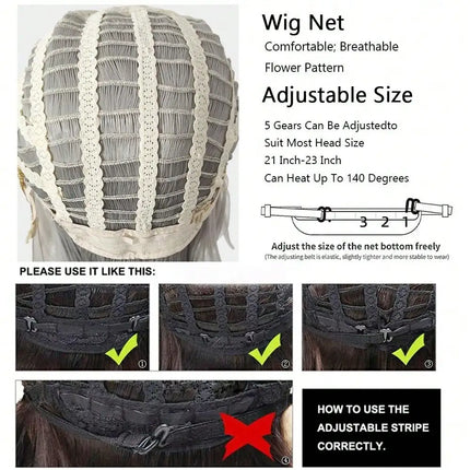 White Long Wavy Anime Game Cosplay Synthetic Wigs with Bangs Fluffy Heat Resistant Wig for Daily Party