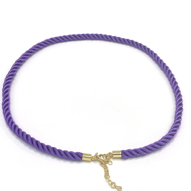 20Pcs Exaggerated Boho Metal Necklace Women Handmade Vintage Rope Nylon DIY Jewelry Making Accessories Wholesale