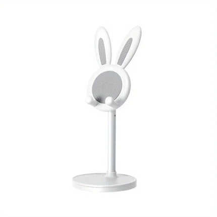 Cute Rabbit Mobile Phone Stand Desktop Can Be Lifted And Adjusted Desktop Lazy Person Selfie Watch Video Music Support Bracket