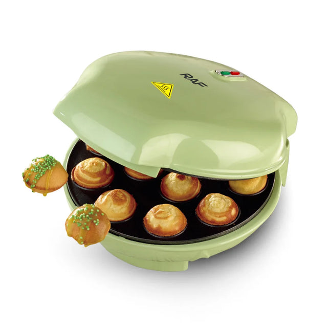 1200W 12-Hole Electric Takoyaki Maker Pop Cake Waffle Machine Double Heating Non-Stick Egg Waffle Cake Oven Pancake for Home Kids