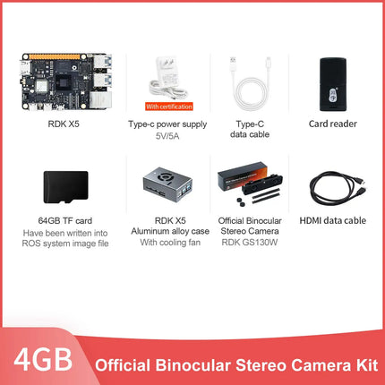 D-Robotics RDK X5 Development Board 4GB 8GB AI Large Model Powered By Sunrise 5 Chip 10 TOPS Computing Power for Robot Project