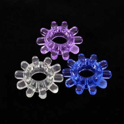 5pcs Lasting BASICS Tickler Cock Ring Multipack Penis Rings Male Extra Delay Ejaculation More Hard Prevent Impotence Lock Lots