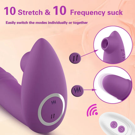 Sucking Vibrators For Women Wireless Remote Control Vibrating Dildo Vagina Clitoris Stimulator Couples Sex Toys For Women