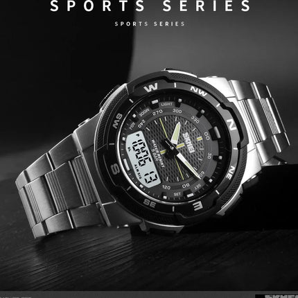 SKMEI 1370 Luxury Full Steel Business Waterproof Watch Relogio Masculino Watch Men Fashion Sport Quartz Clock Mens Watches