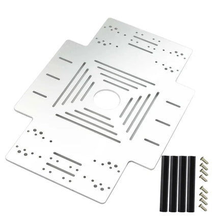Big Metal Plate Aluminum Alloy Chassis with 50mm Couplings for Arduino STM32 Mecanum Wheel Robot Car Chassis DIY Toy Parts