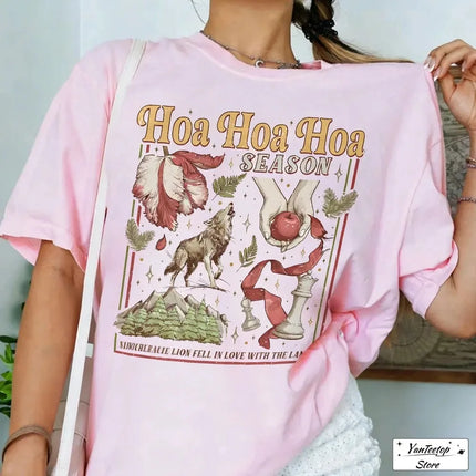 2026 Women Cotton T Shirt Twilight Inspired Shirt Hoa Hoa Hoa Season Vampires T Shirt Book Lover Gift Fashion Crop Tops