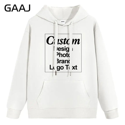 High Quality Custom Hoodie Cotton Sweatshirt Print Embroidery Brand Logo Text Photo Design Men Women Famliy Team Clothing 300g