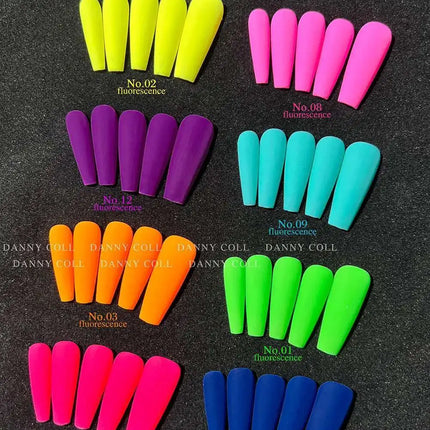 Fluorescence Noctilucent Gel Nail Polish Set With Different Bottles Wholesale Manicure Soak Off UV LED Nail Varnish Set 15ML