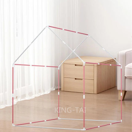 Kid Toys Tent Princess Castle Play House Cubby Children Small House Folding indoor Play tent Baby Tent Solid Frame No Light Ball