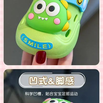 2025   Children's Slippers Cute Cartoon Girls Boys with Soft Soles Baby Bags Perforated Shoes Home and Baby Sandals***