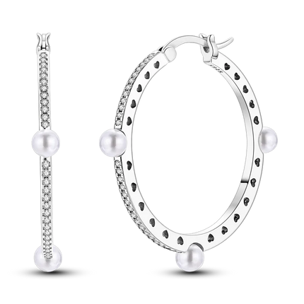 925 Sterling Silver Earrings Women 2025 Jewelry Hoop Ear Studs Sparkling Pave Earring Wedding Gift For Anniversary