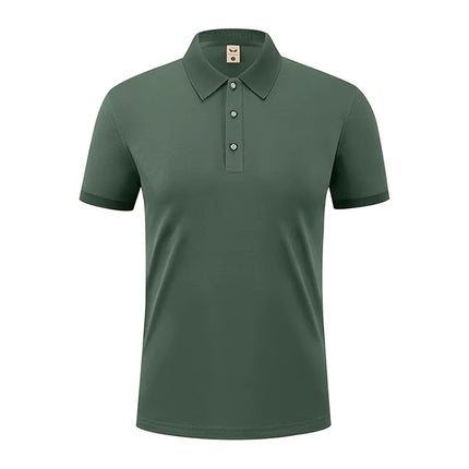2026 Summer Men's Red Short-Sleeved Polo Shirts, Fashion Casual Pullover, 21 Colors Available T-Shirt