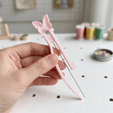 Single/Double Needle Fuse Bead Pen Butterfly Point Grip Perler Bead Tweezer High-Quality Handheld Collage Fuse Needle DIY Crafts