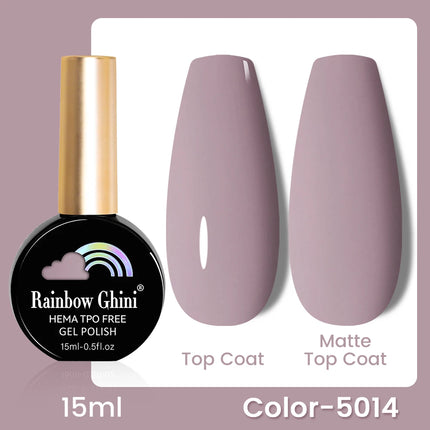 RG 15ml 17 Colors Purple Series Nail Gel Polish Semi-permanent Rich Violet Nail Polish Purple Glitter Gel Varnish For Manicure
