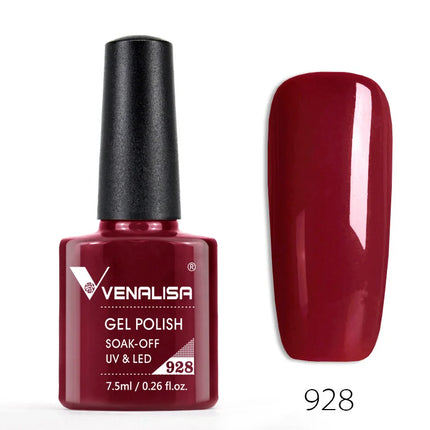 Venalisa Nail Gel Polish Semi Permanent Salon Quality TPO Free Glitter 7.5ml Soak off UV LED Nail Gel Varnish
