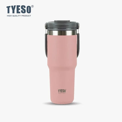 TYESO 600/900/1200ML Travel Coffee Mug Stainless Steel Double Walled Vacuum Water Bottle Tumbler Thermo Bottle Insulated Cup