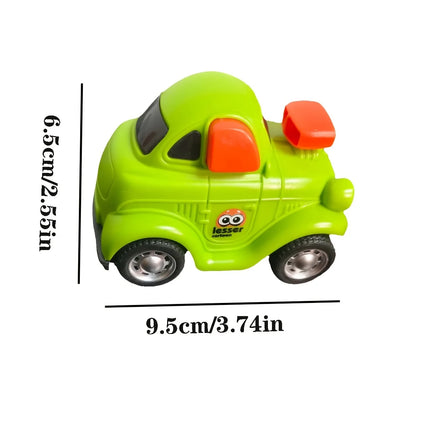 Inertial Toy Car for Kids | Rotating Accessory | 4 Styles & Random Color Shipment | Early Educational Toddler Vehicle.