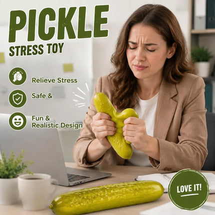 Artificial Pickled Cucumber Squishy Fidget Adult Slow Rebound Decompression Toy Carrots Bananas Soft Stress Relief Squeeze Toy