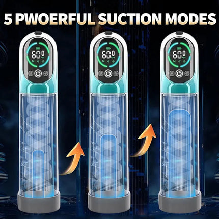 Electric Penis Pump 2 in 1 Vacuum Pump for ED Treatment with 6 Training Modes Automatic Male Masturbators 5 Suction Adult Toys