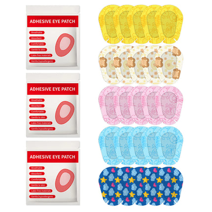 90PCS Child Amblyopia Eye Patch Training Eyeshade Orthoptic Corrected Eye Patches Lazy Kids Girl Boy Adult Adhesive Eye Mask Hot
