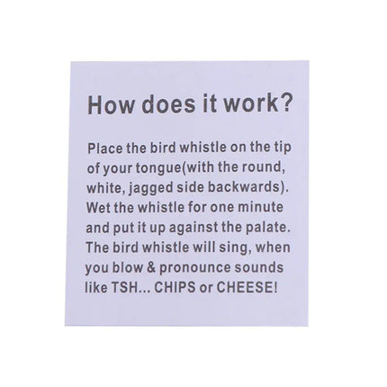 Whistle Magic Mouth Hidden Tongue Whistle Whistles Caller Bird Whistle Tweeting Warbler Magic Fun Bird Caller Children
