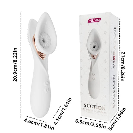 Powerful Oral Sucking Vibrator 2 in 1 Clitoris Nipple Stimualtion Vacuum Sucker Vaginal Orgasm Pleasure Adult Sex Toys for Women