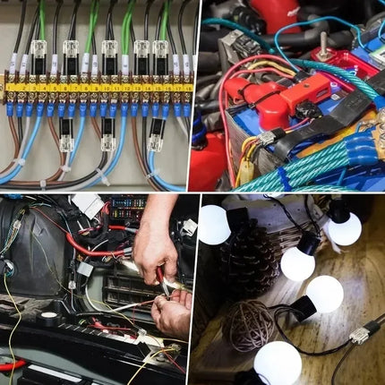 10/20/30/50/100 Pcs D2 Waterproof Plug Wire Connector 2 Pin Way Cable Plug Car Electric Wire Snap Connectors Strip Terminal