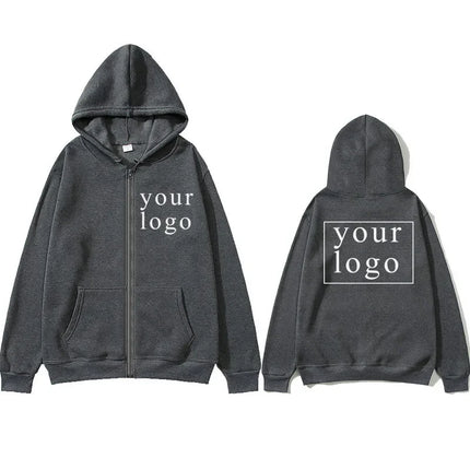 Custom Print Zip Hoodie / Hoodie Zippé Imprimé Personnalisé