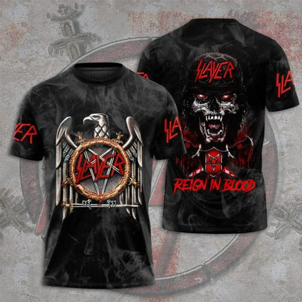 New Slayer Torrent Metal Band 3D Print Men/Women Hip Hop Boys T shirt Fashion O-Neck Short Sleeve Tee Top Trend Man Clothing