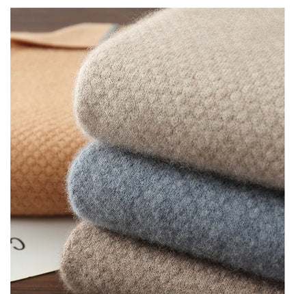 100% Goat Cashmere T-shirt Men's POLO Collar Short Sleeve Pullover 2025 Spring/Autumn New Fashion Knit Business Casual Tank Tops