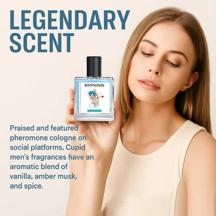 Cupid Perfume Phermone Infused Cologne for Man Long Lasting Fragrance Boost Confidence High Quality Men's Perfumes 50ML