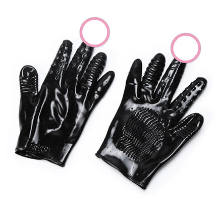 1 Pcs Five Fingers Sex Gloves Training Tools Adult Toys  Silicone   for Couples Fetish Chastity  Erotic