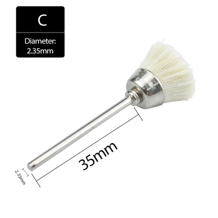 2.35MmX10Pcs Dental Polishing Wheel Wool Cotton Polishing Brushes Polishers for Rotary Tools Jewelry Buffing Polishing Wheel