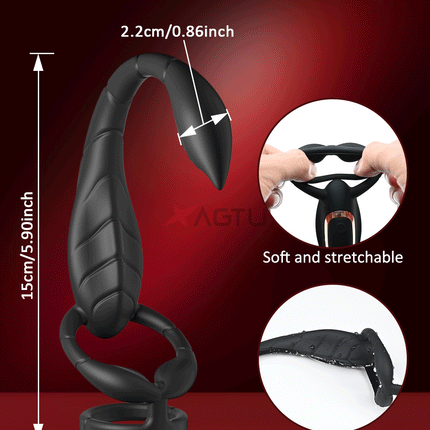 Vibrating Cock Ring Male Prostate Perineum Massager Vibrator Taint Stimulator Anal Butt Plug Sex Toys for Men Penis Ring