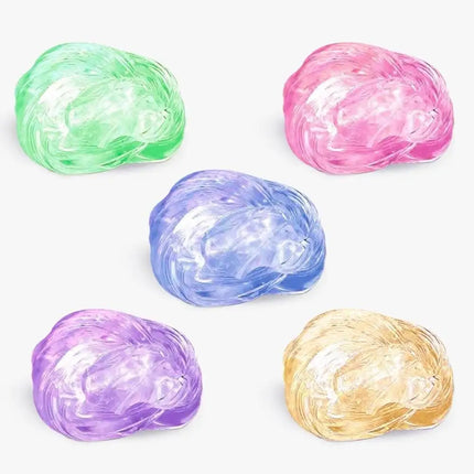 New Stress Relief Toys Old Man Liquid Squishy Transparent Crystal Slime Fluffy Foam Putty Gift Safe Bouncy Stretchy Color Slime