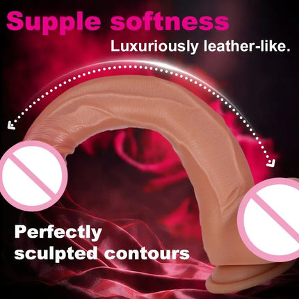 1pc 8.6inch Thrust Realistic Dildo Vibrator With 9 Telescopic And 10 Vibration Modes With Heating, Silicone Soft Realistic Remote Control Adult Sex Toy For G-spot Vibration Stimulation With Powerful Suction Cup