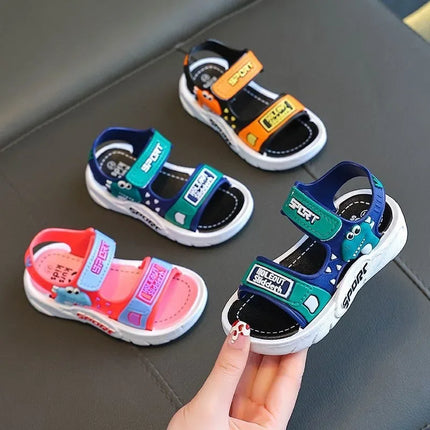 Children's Summer Boys Cute Cartoon Girls Sandals Baby Kids Shoes Girls Beach Shoes Sports Soft Non-slip Casual Toddler Sandals