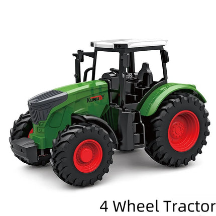 Large Scale Tractor Toys DIY Farmer Car Playset Toy Transport Trailer Engineering Birthday Gifts