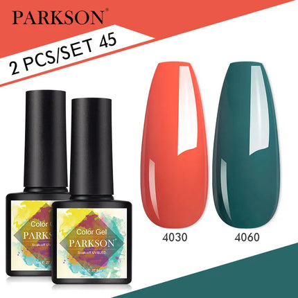 Parkson 2/3pcs Matte Top Coat Gel Nail Polish Kit Base Top Coat Set UV LED Nail Art Manicure Polish Primer Soak Off Nail Gel Set