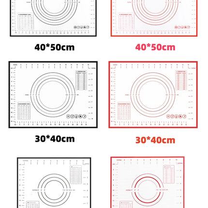 Silicone Baking Mat Kneading Pad Dough Mat Pizza Cake Dough Maker Kitchen Cooking Grill Non-Stick Gadgets Bakeware Pastry Mat