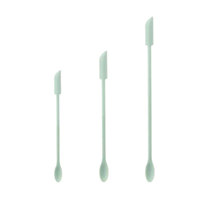{HBA17} 1/3Pcs Cosmetic Bottle Silicone Mini Scraper Deep Bottle Scraper Cosmetic Spoon Double End 2 In 1 Jam Spatula