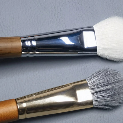 Natural Hair Blush Brush Face Highlighter Shadow Makeup Brushes Natural Goat Hairs Bronzer Pro Essential Cosmetic Tools