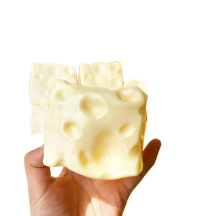 Vaseline Cheese 7cm Moldable Cheese Block Squishy Toy Tpr Super Soft Slow Rising Dough Like Filling Adult Stress Relief Fidget